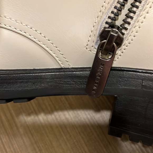 Everlane “Modern” Utility Leather boots w/Laces ivory white color Size 6.5 NWOB - Picture 13 of 15